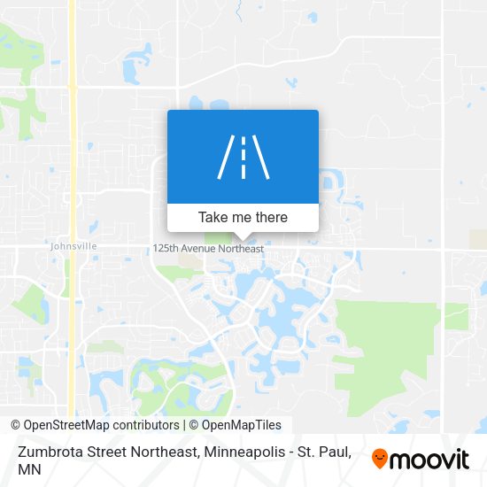 Zumbrota Street Northeast map