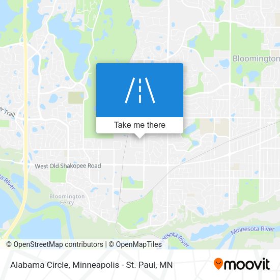 Alabama Circle map