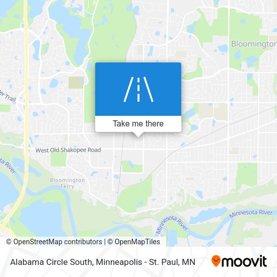 Alabama Circle South map
