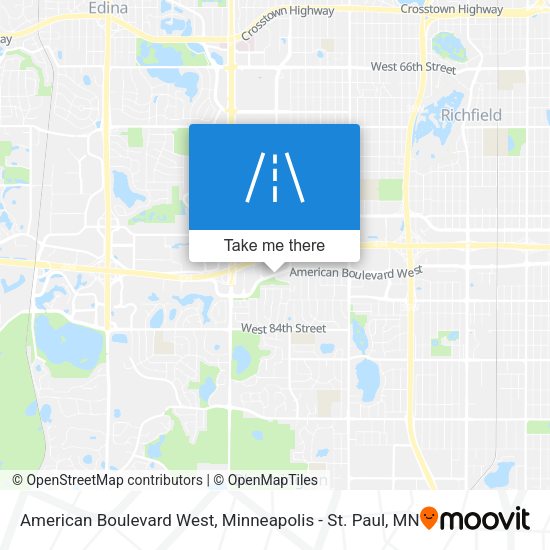 American Boulevard West map