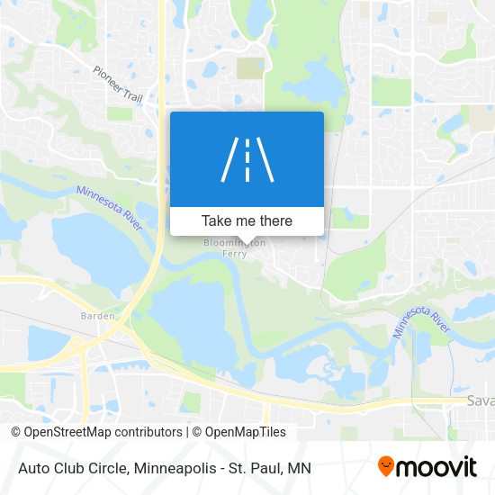 Auto Club Circle map