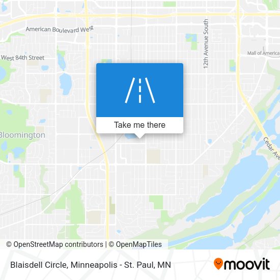 Mapa de Blaisdell Circle
