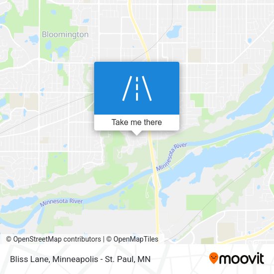 Bliss Lane map