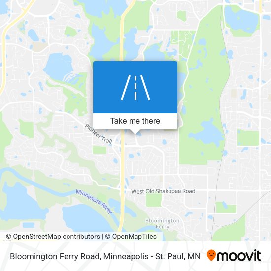 Bloomington Ferry Road map