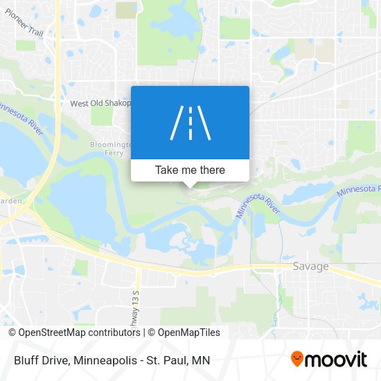 Bluff Drive map