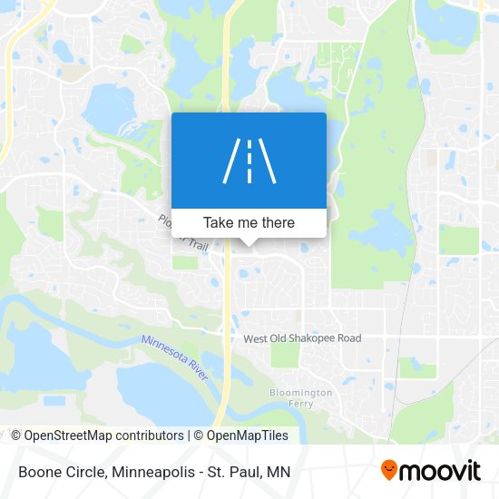 Boone Circle map