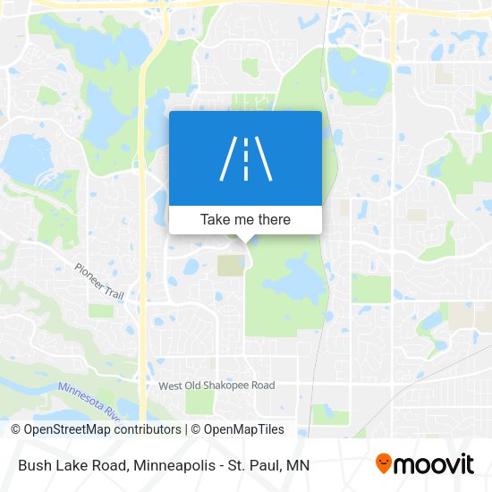 Bush Lake Road map