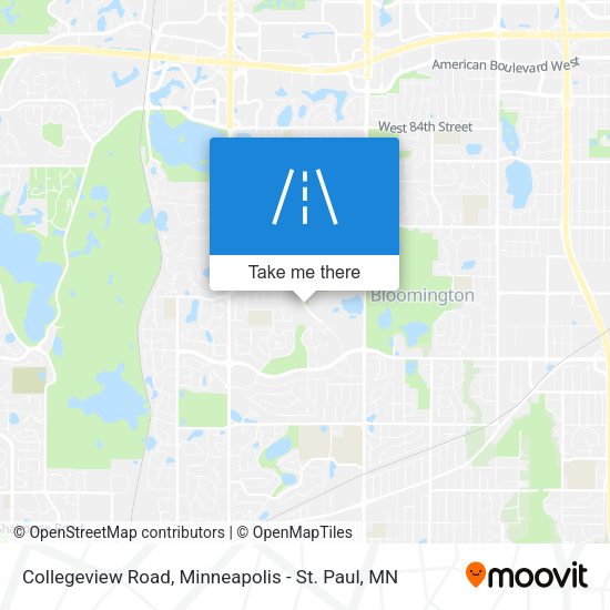 Collegeview Road map
