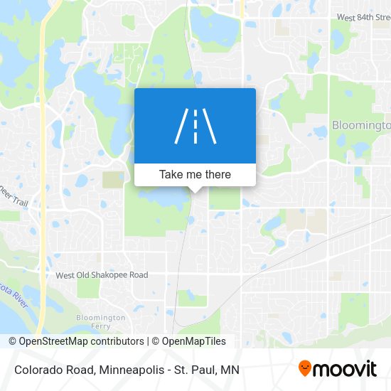 Mapa de Colorado Road
