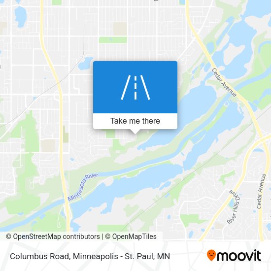 Columbus Road map