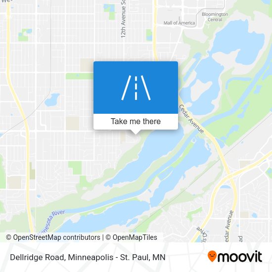 Dellridge Road map