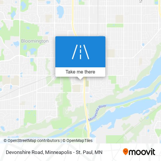 Devonshire Road map