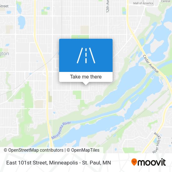 Mapa de East 101st Street