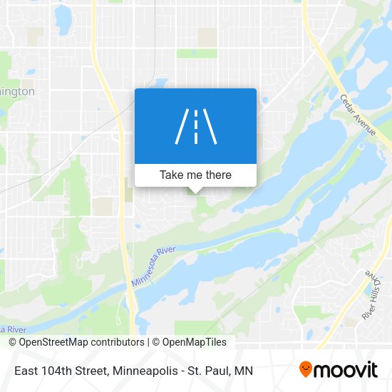 East 104th Street map