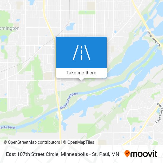 Mapa de East 107th Street Circle
