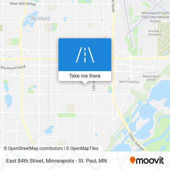 East 84th Street map