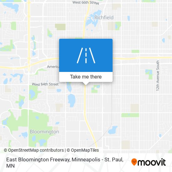 Mapa de East Bloomington Freeway