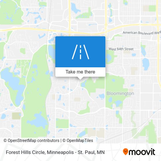 Forest Hills Circle map