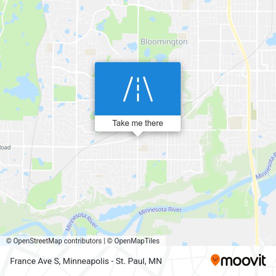 France Ave S map
