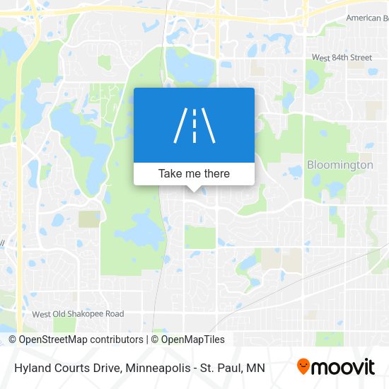 Mapa de Hyland Courts Drive