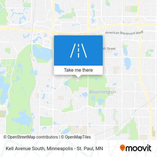 Kell Avenue South map