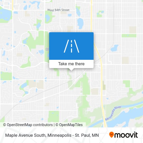 Maple Avenue South map