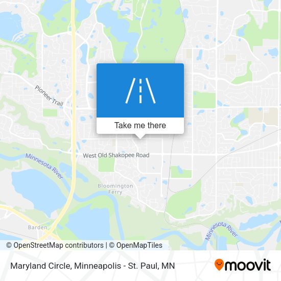 Mapa de Maryland Circle