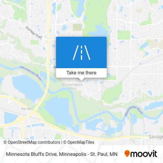 Minnesota Bluffs Drive map
