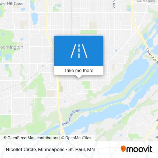 Mapa de Nicollet Circle