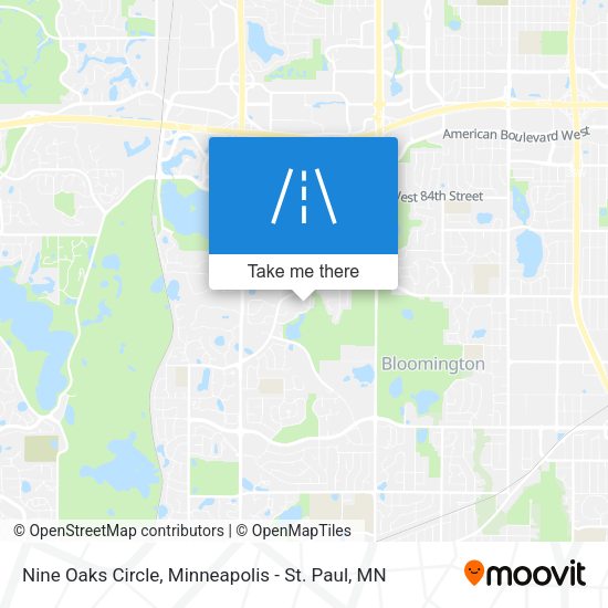 Mapa de Nine Oaks Circle