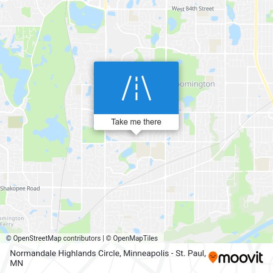 Normandale Highlands Circle map