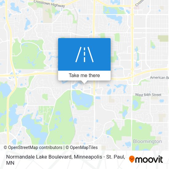 Mapa de Normandale Lake Boulevard