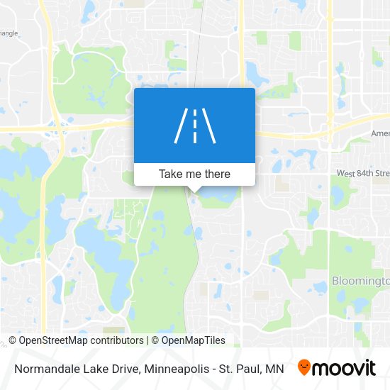 Normandale Lake Drive map