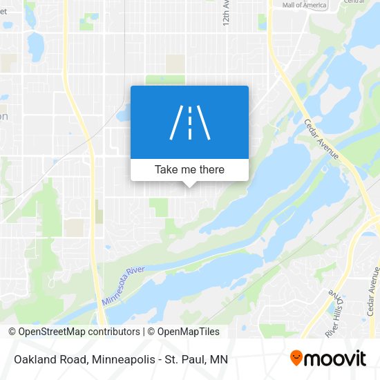 Oakland Road map