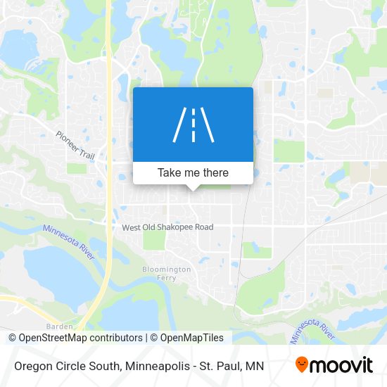 Mapa de Oregon Circle South