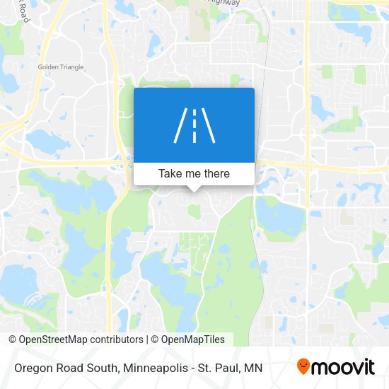 Oregon Road South map