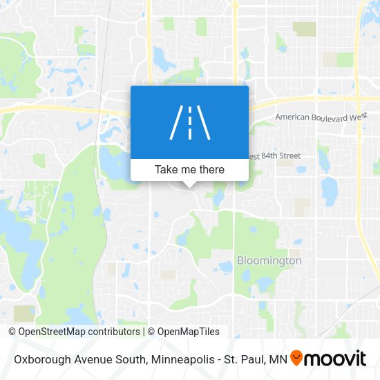 Mapa de Oxborough Avenue South