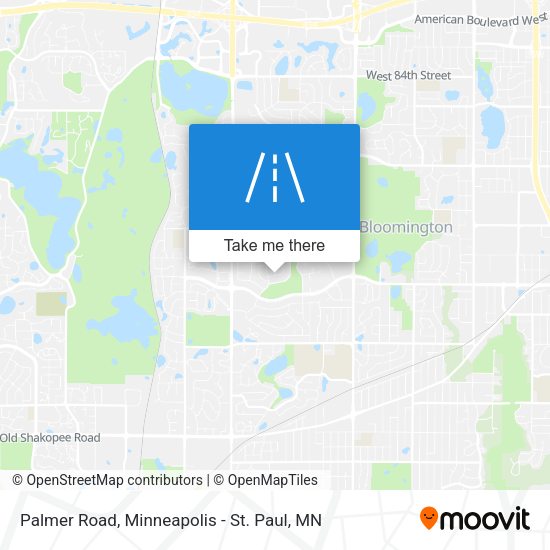 Palmer Road map