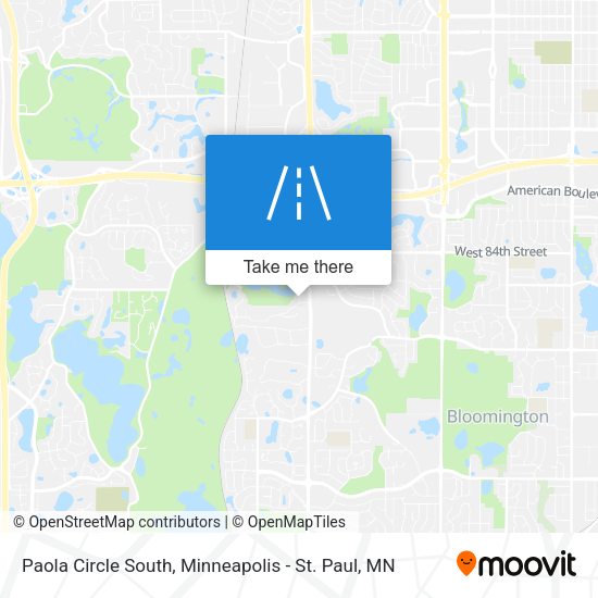 Paola Circle South map