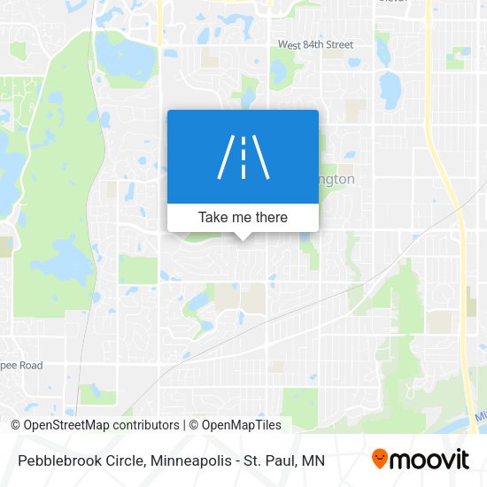 Pebblebrook Circle map