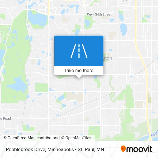 Mapa de Pebblebrook Drive