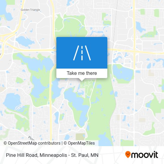 Pine Hill Road map