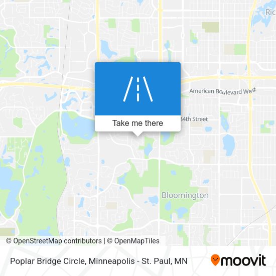 Poplar Bridge Circle map