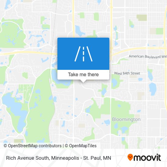 Rich Avenue South map