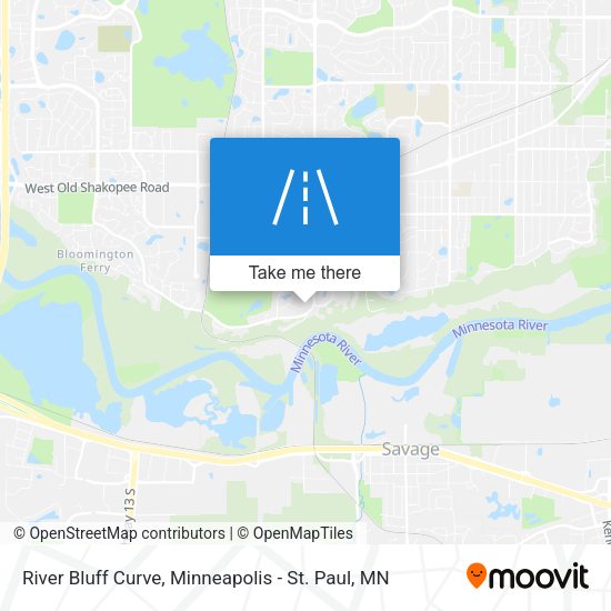 River Bluff Curve map