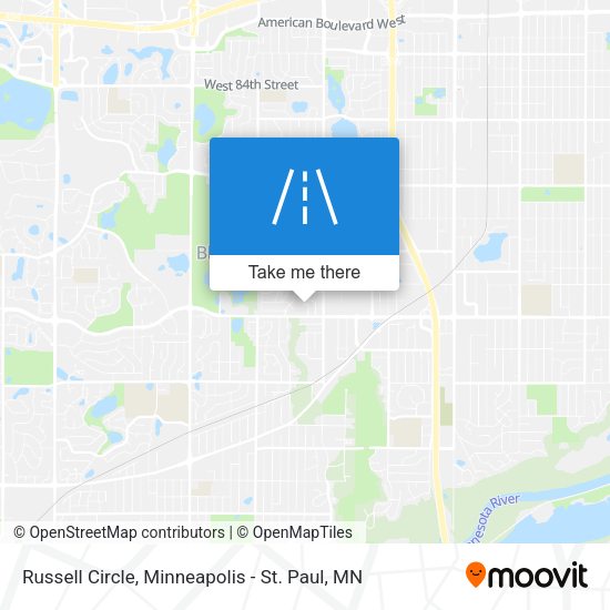 Russell Circle map