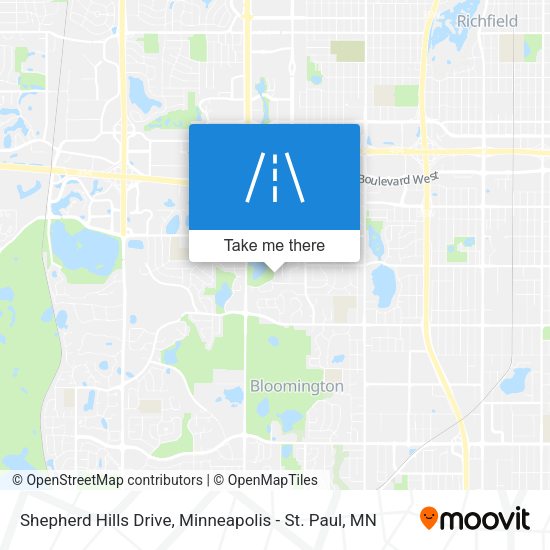 Shepherd Hills Drive map