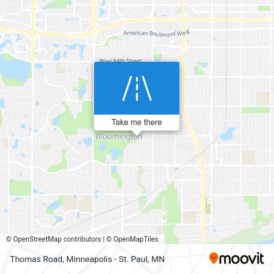 Mapa de Thomas Road
