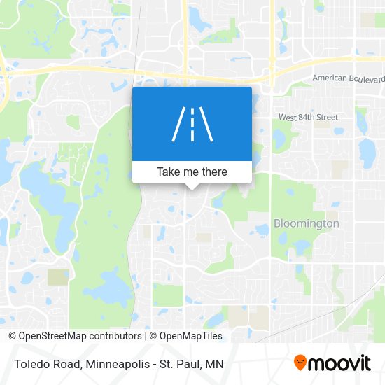Toledo Road map