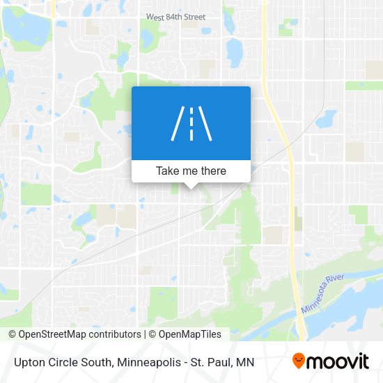 Upton Circle South map